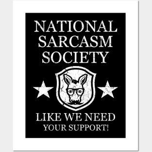 national sarcasm society Posters and Art